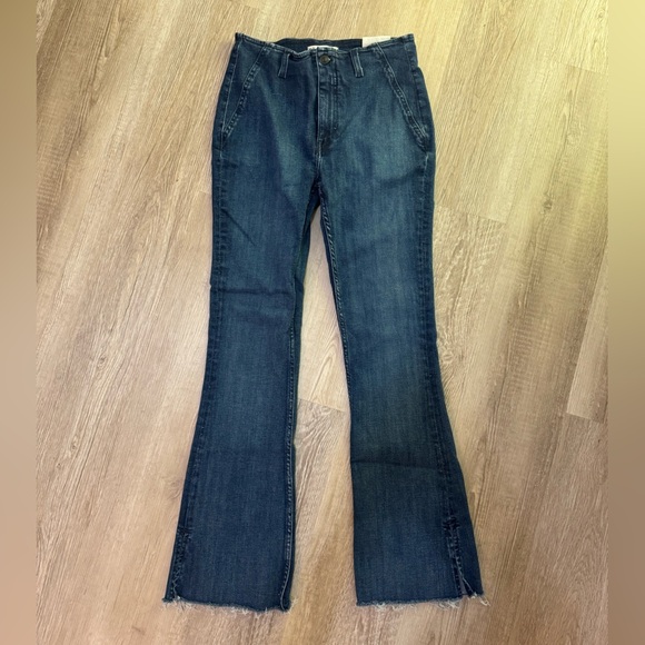 NWT We the free level up slit slim flare bootcut jeans - Picture 1 of 4